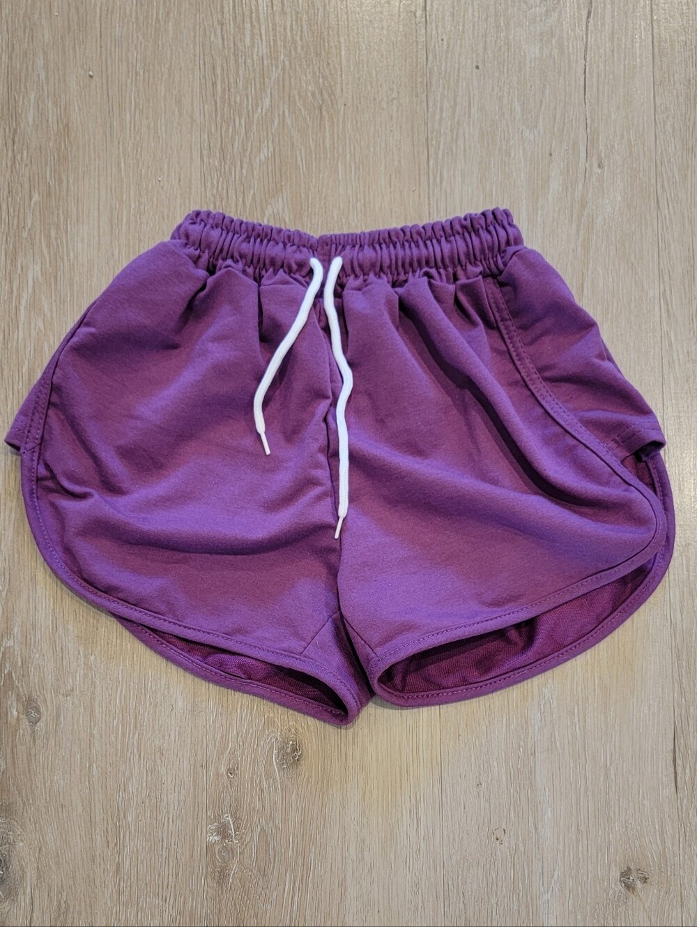 Purple IDGAF shorts